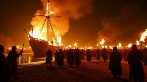 Фестиваль огня Up Helly Aa (Шетландские острова, Шотландия)