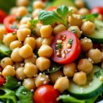 Средиземноморский салат из нута