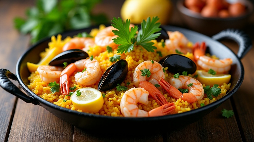 Паэлья с морепродуктами