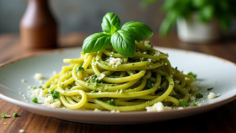 Паста с соусом песто