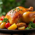 Запеченная курица с картофелем
