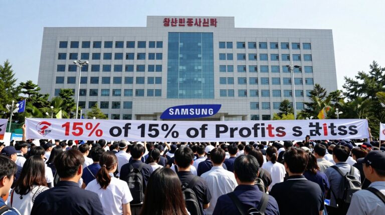 Сотрудники Samsung требуют справедливости: Митинг за 15% от прибыли